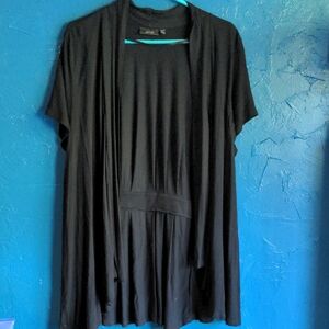 Apt. 9 Women's Black Open Front Top XL